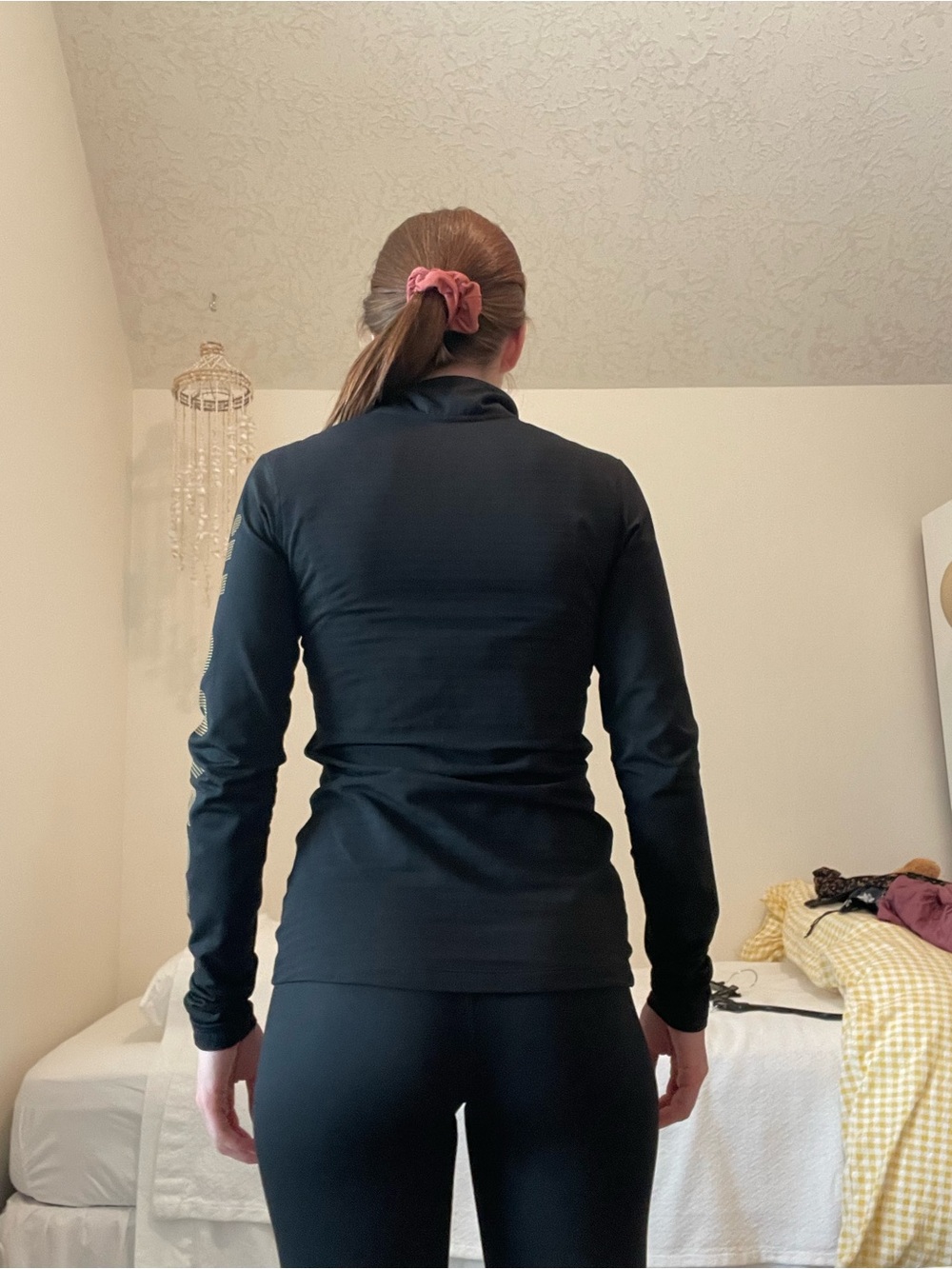 Nike Women's Black Long-Sleeve Half-Zip Training / Runnng Top - Picture 2 of 7
